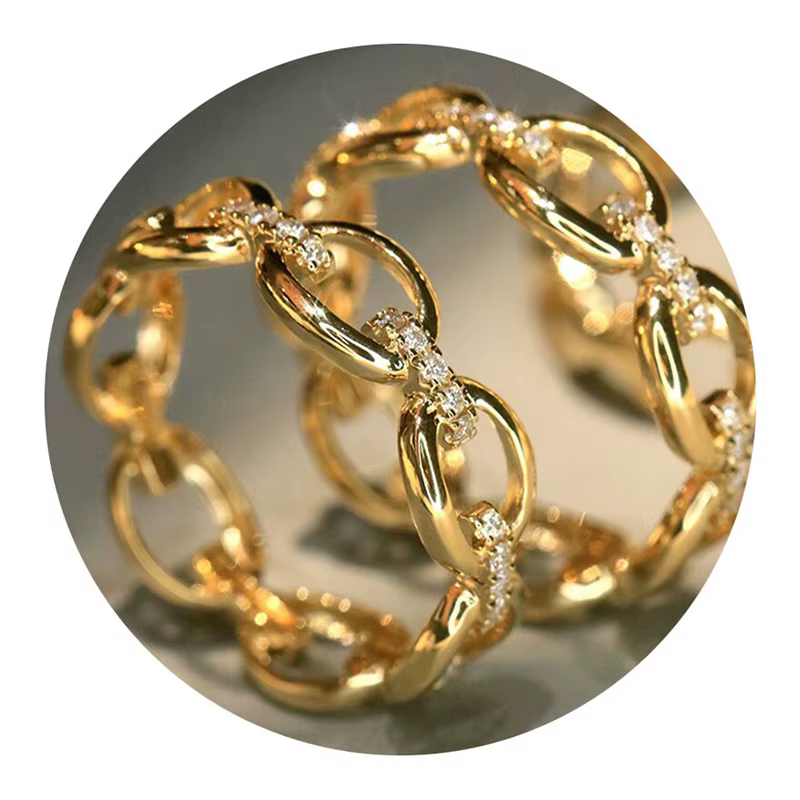 Bague pour femme Huitan à maillons de chaîne
