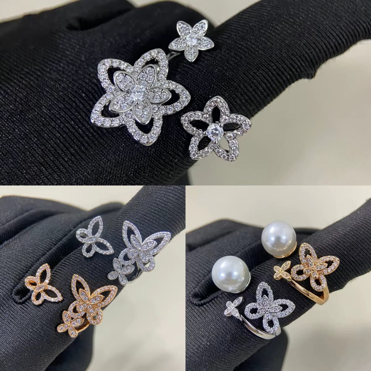 Bagues pour femmes en argent S925 classiques