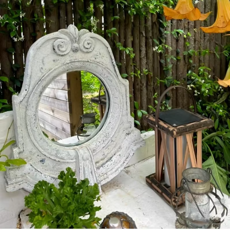 Miroir mural extérieur jardin et entrée décoratif suspendu Art Boho Style fond Accent pour chez l'habitant et miroirs décoratifs pour la maison