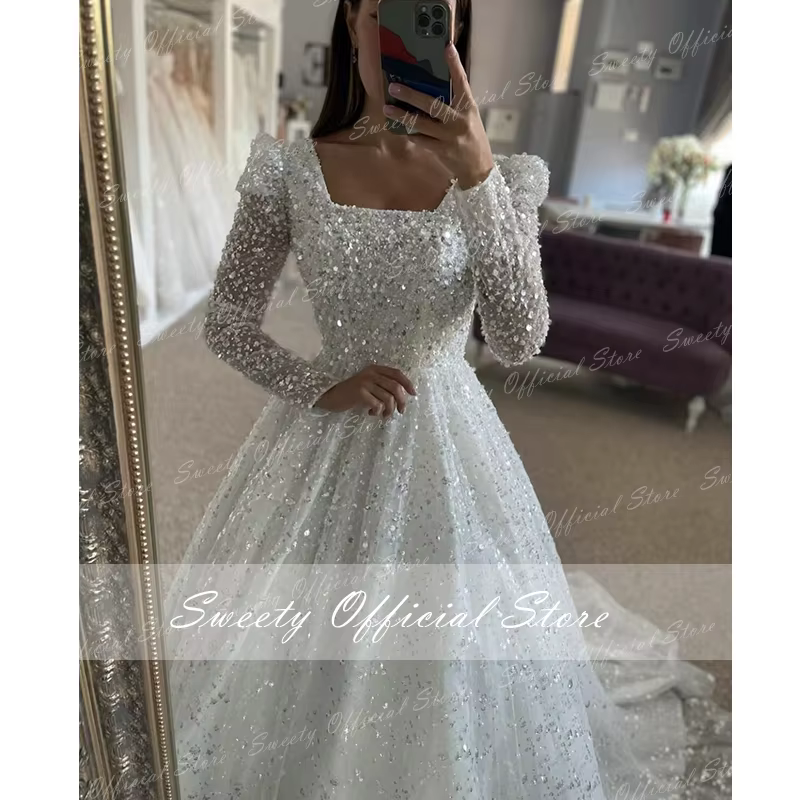 Robe de mariée luxueuse avec perles