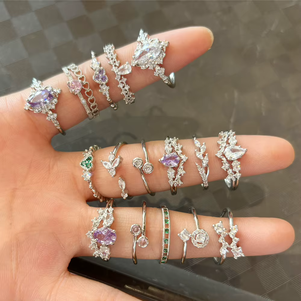 Chimelegant-Bagues Dainty pour Femme
