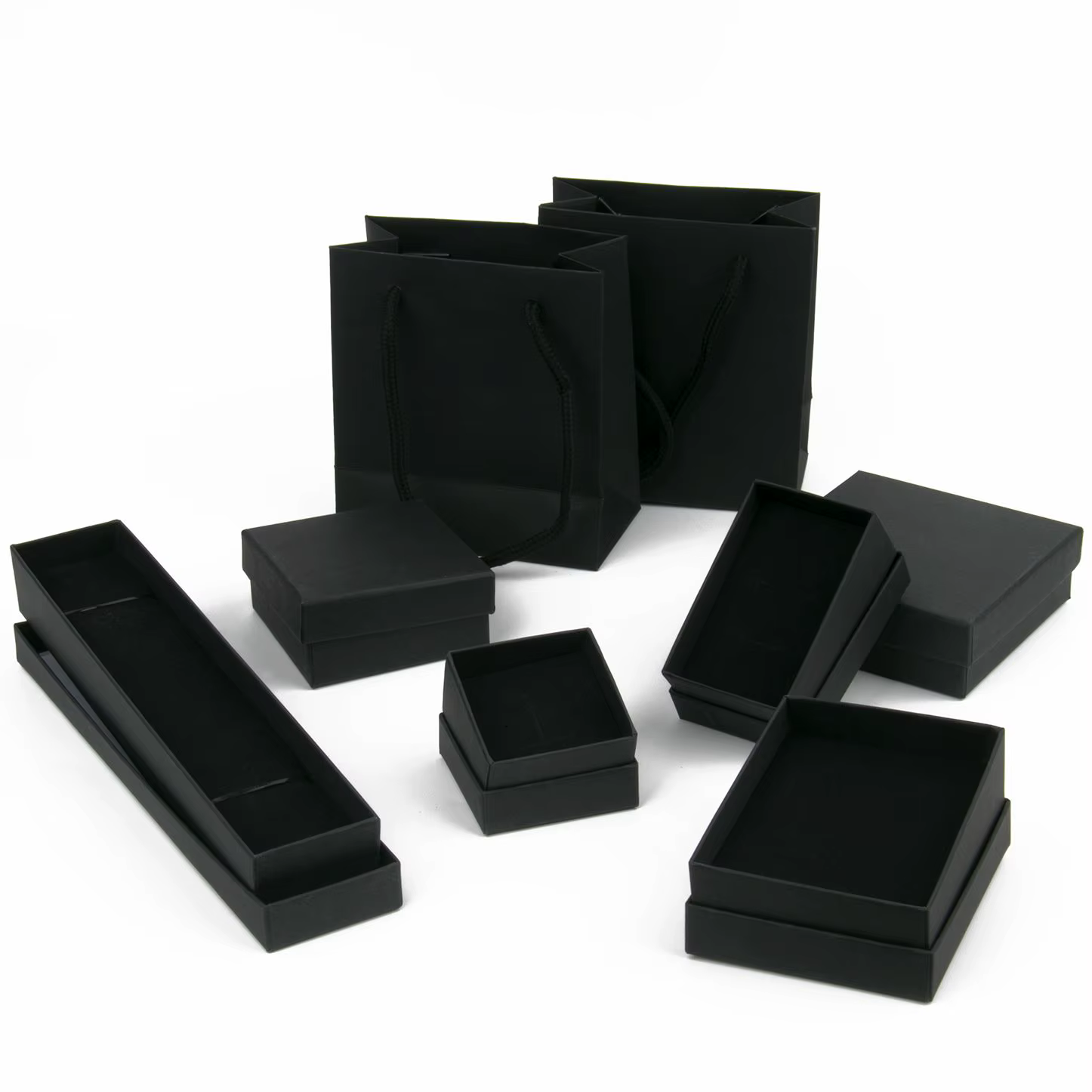 Coffrets à bijoux en carton noir