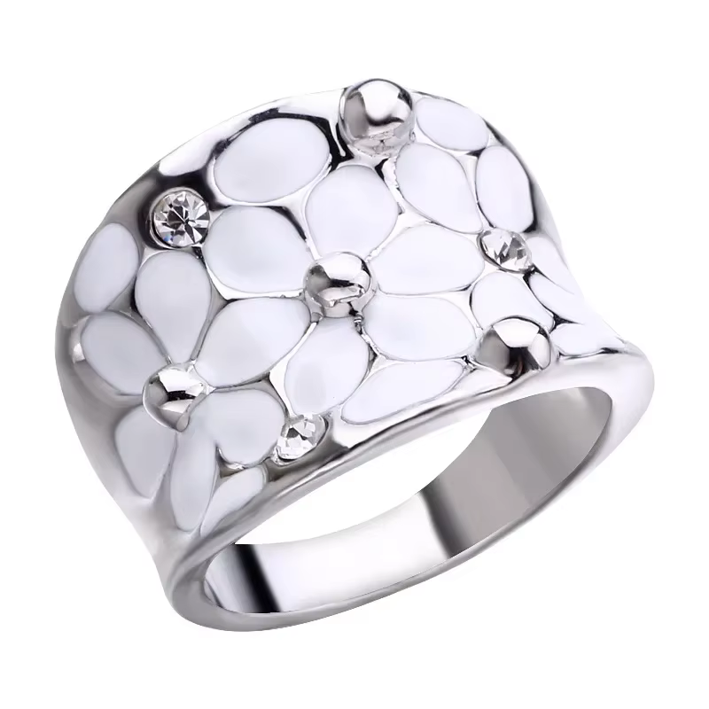 Delysia King-Bague goutte d'huile de fleur pour femme