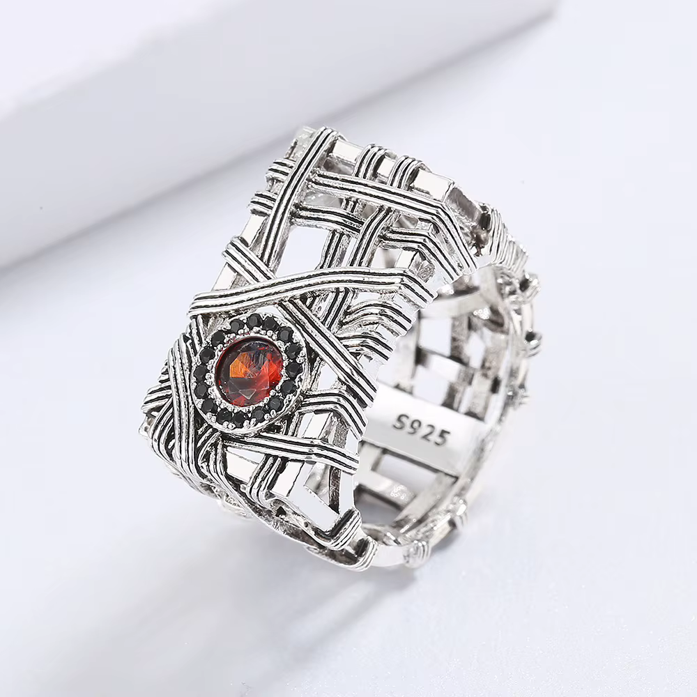 Bague gothique punk pour garçons
