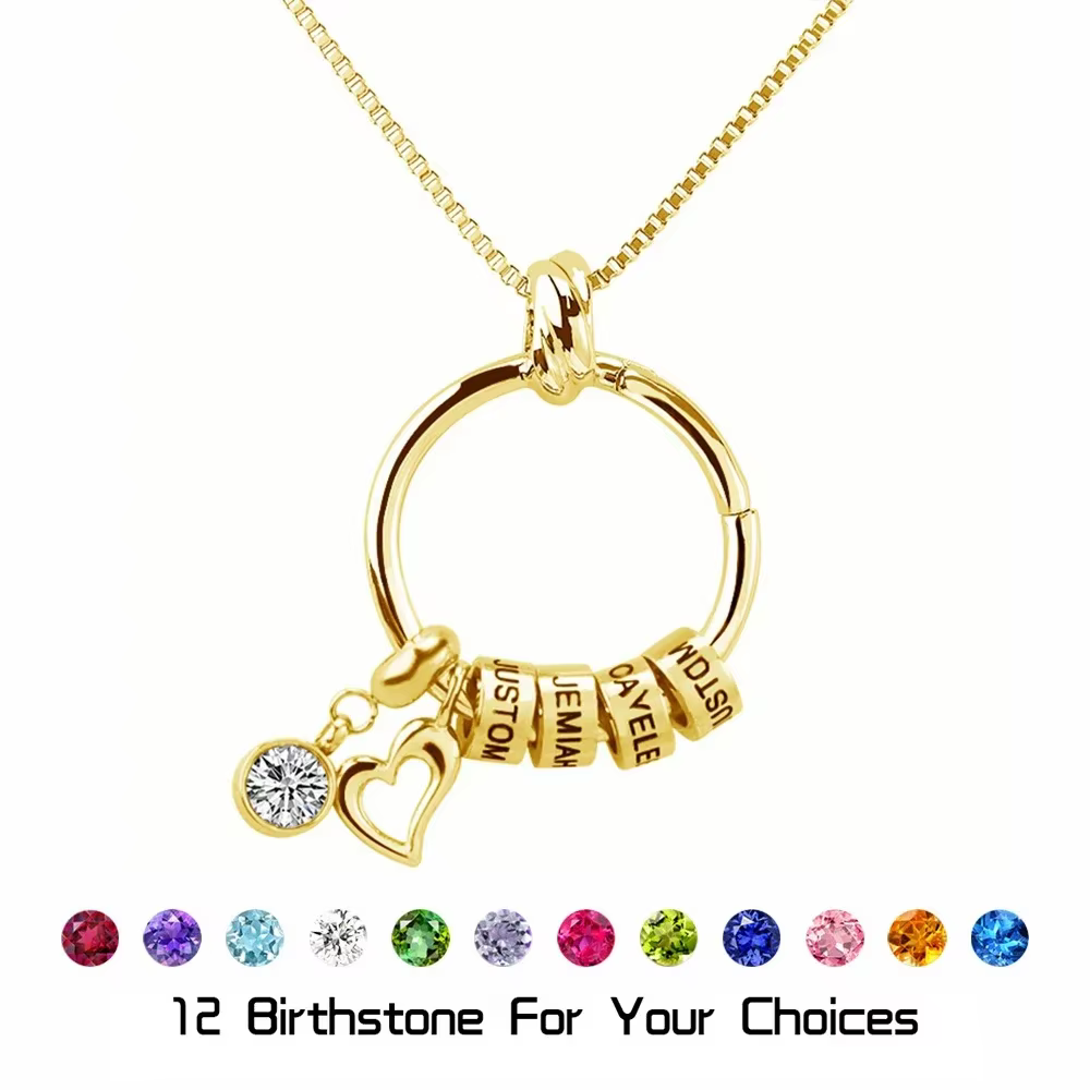 Pendentif avec noms personnalisés