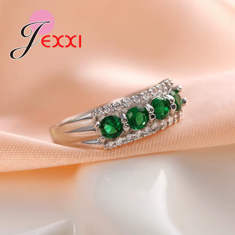 Bague de mariage en argent regardé 925 pour femme
