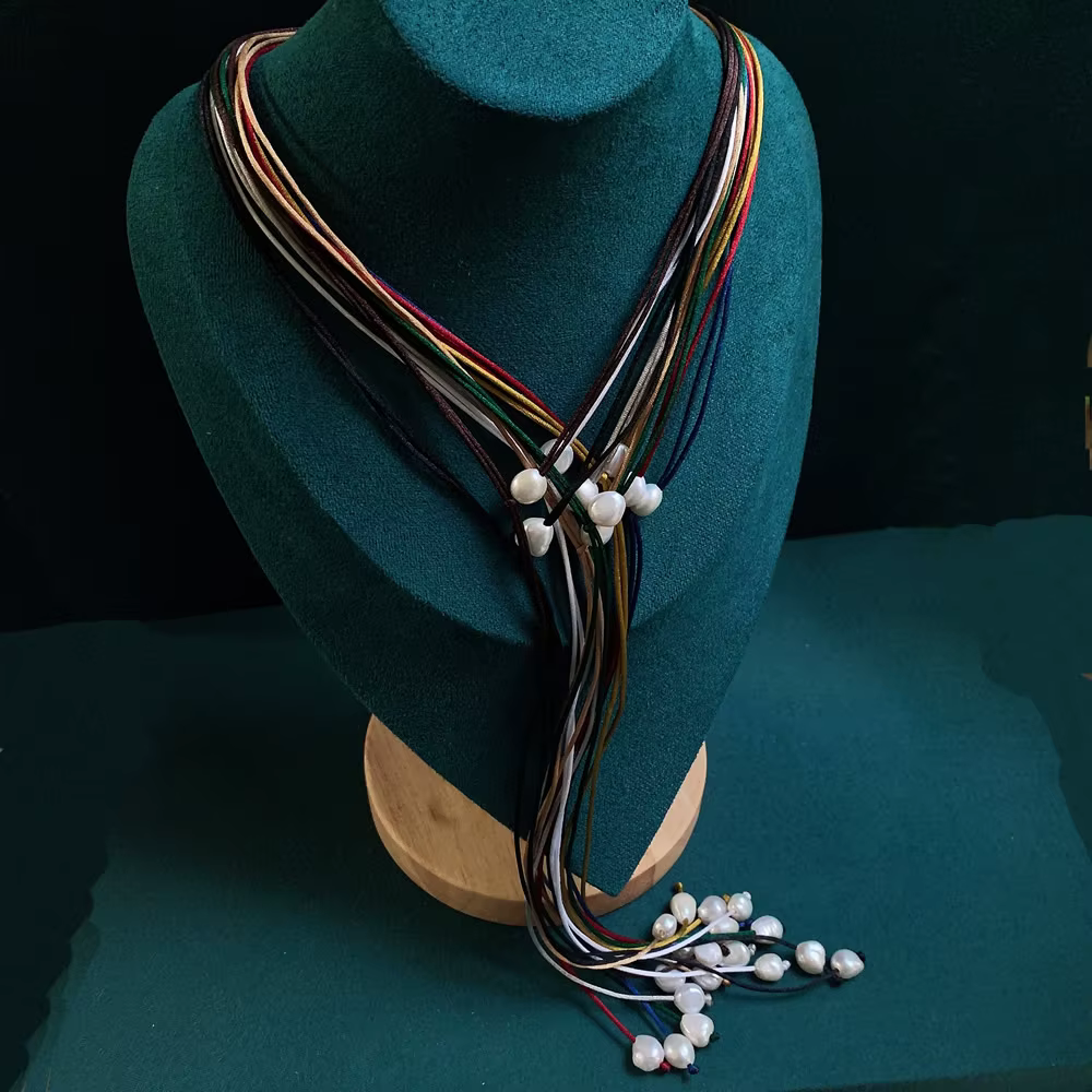 Collier de Perles d'Eau Douce Naturelles