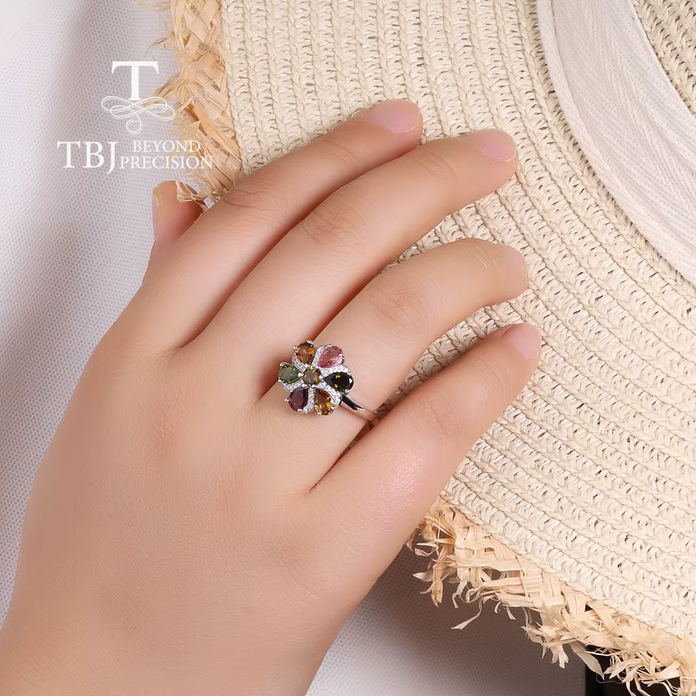 Bague en tourmaline colorée 2026
