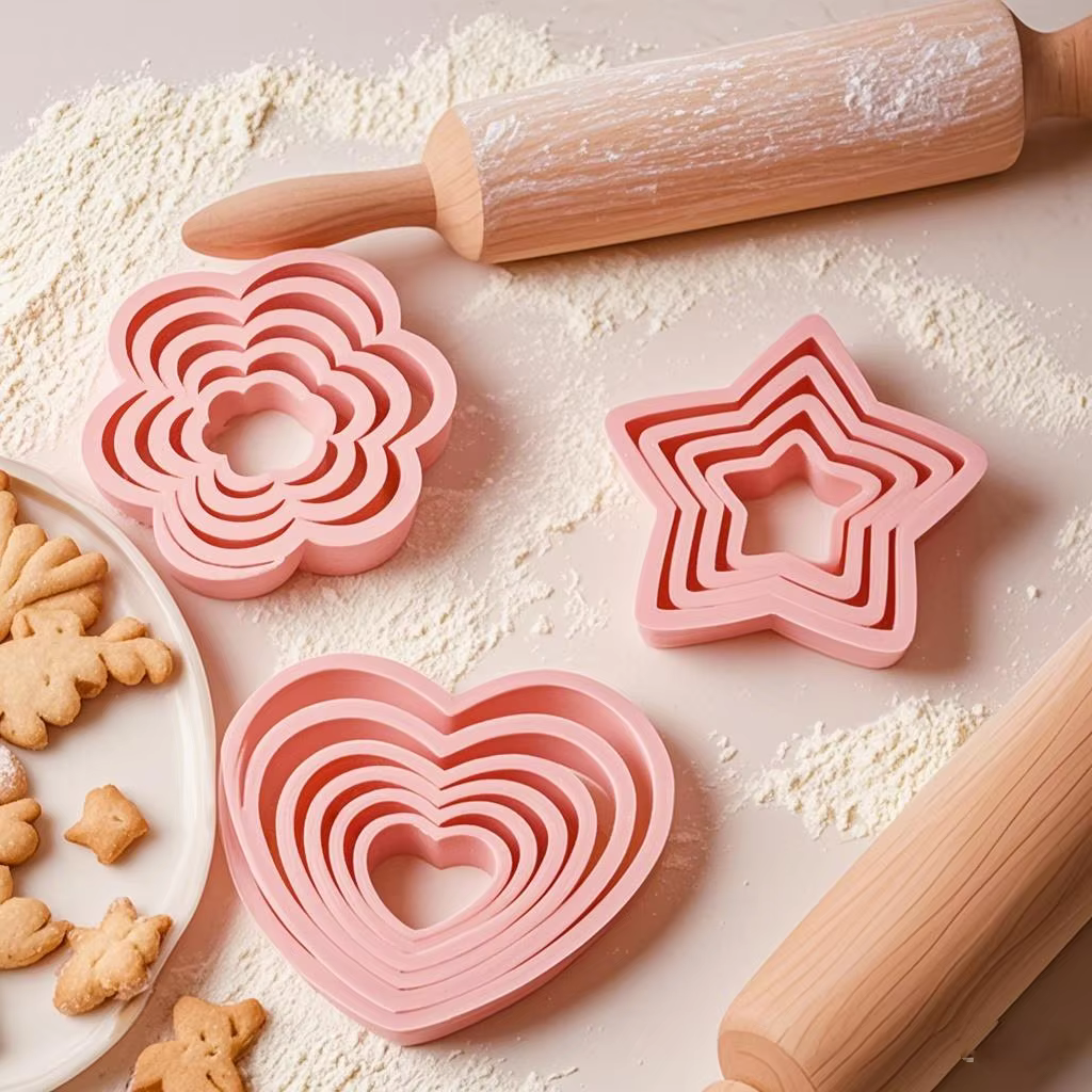 1 ensemble/3 ensembles rose coeur étoile fleur Cookie Biscuit Cutter pochoir moules cuisine outils de cuisson ensemble