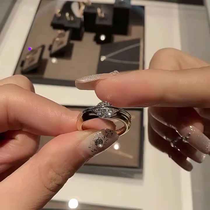 Bague planète dynamique en argent Sterling 925