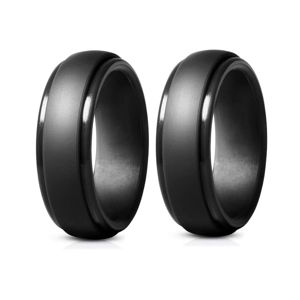 Anneau en silicone confortable pour hommes – Bande durable et flexible pour les styles de vie actifs | Cadeau parfait