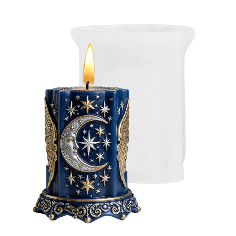 【Starry Sky Secret Realm】Moule en silicone pour la fabrication de bougies et d'encens sur le thème du ciel étoilé