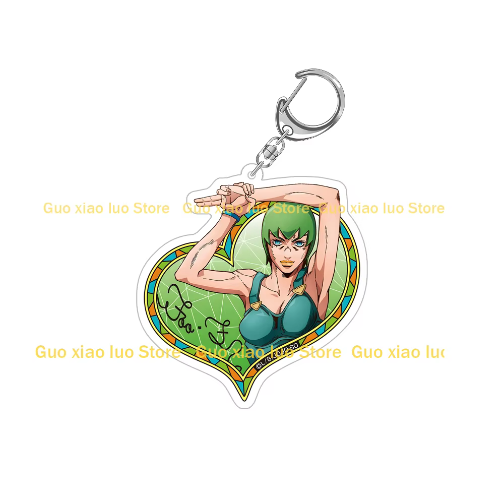 JoJo's Bizarre Jolyne Cujoh Ermes Costello Foo combattants rapport météo Narciso Anasui Jotaro Kujo acrylique porte-clés pendentif décor