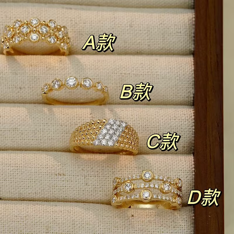 Bague plaquée or 18 carats pour femme