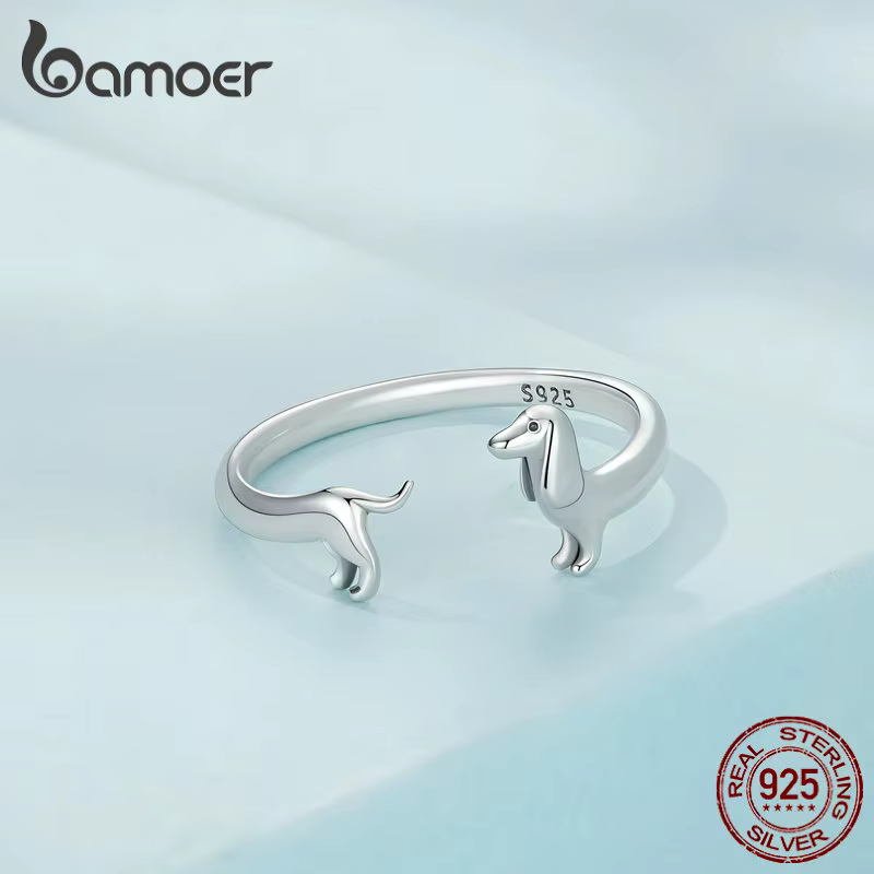 Bamoer – bague ouverte en argent Sterling 925 pur