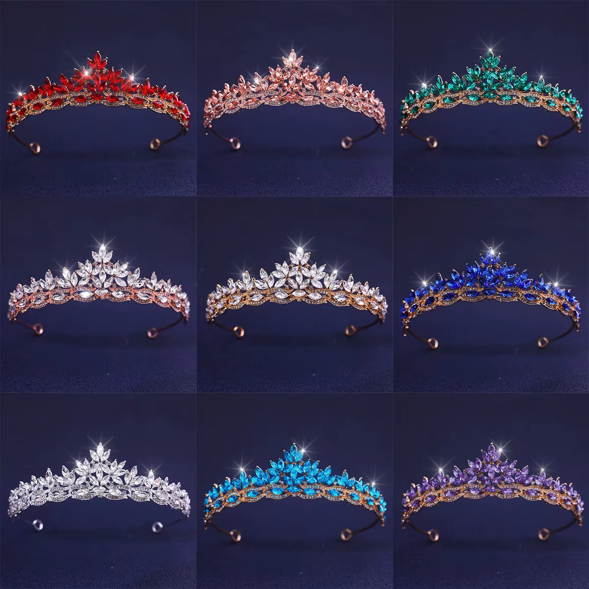 Couronne de mariée en cristal