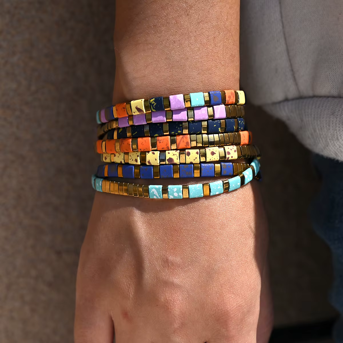 Tila perles Bracelet pour femmes mode nouveau Design hématite empilable coloré charme Pulseras Femme bijoux accessoires