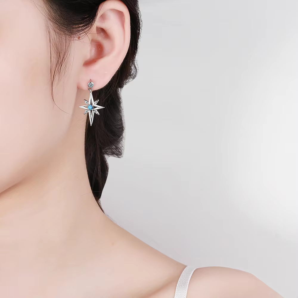 Boucles d'oreilles en argent Sterling 925