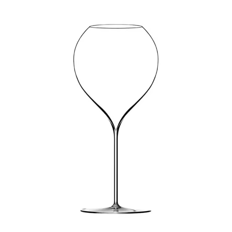 Verres à vin rouge transparents Ultra-fins de 600ml
