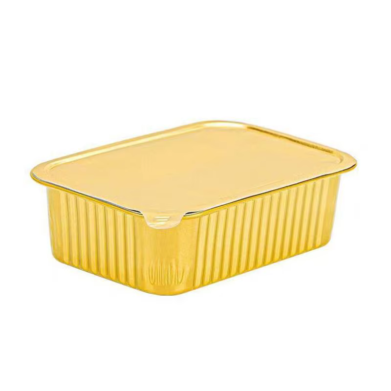 Boîte à déjeuner en papier d'aluminium