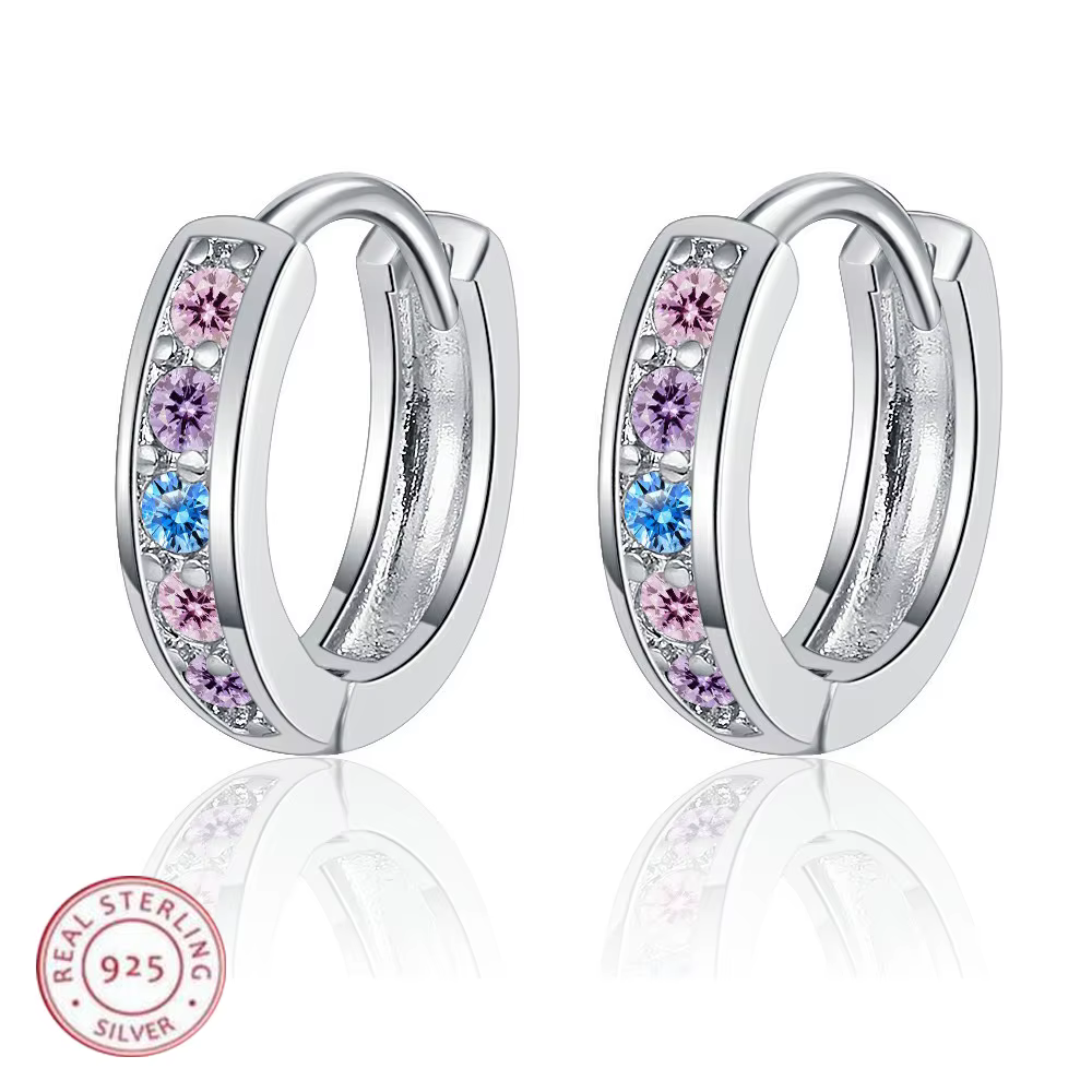 Boucles d'oreilles en argent Sterling 925