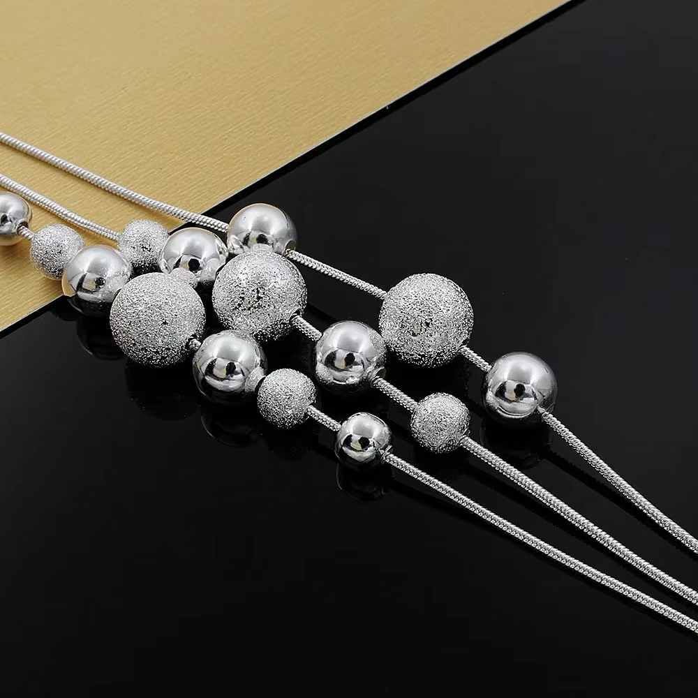 Collier de perles en argent Sterling 925