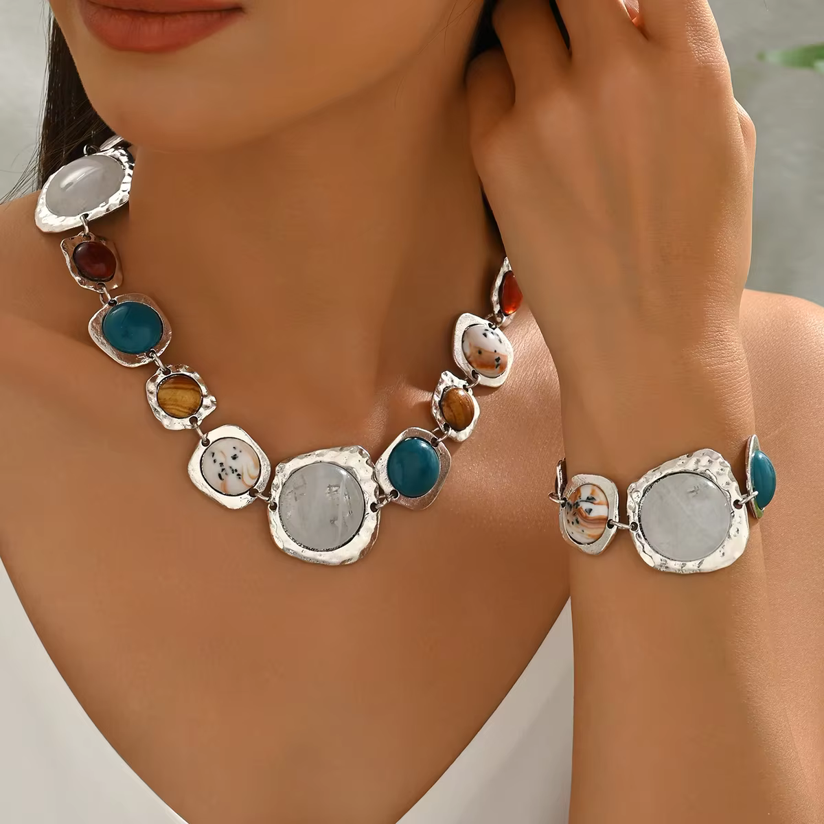 Ensemble de bijoux Vintage bohémien