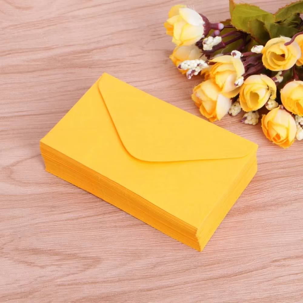 50 pièces/paquet de cartes de Message rétro de mariage