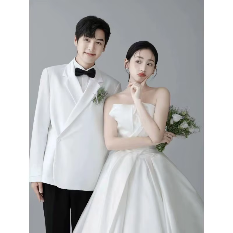 Robe de mariée sans bretelles