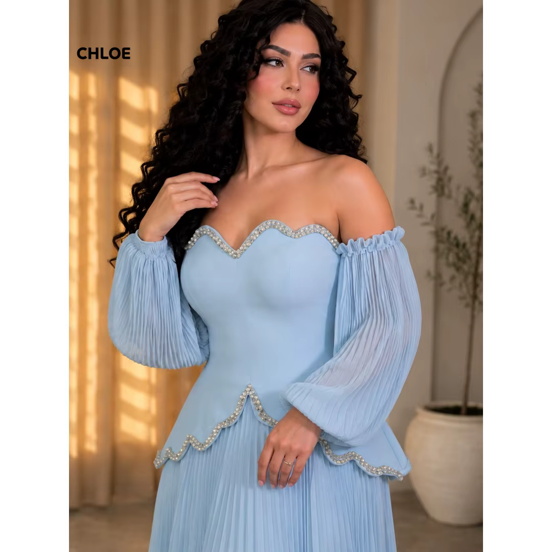 Robes de soirée bleues pour femme