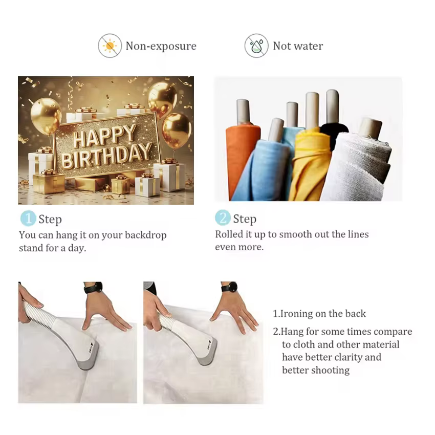Décoration de fête d'anniversaire sur le thème de luxe doré
