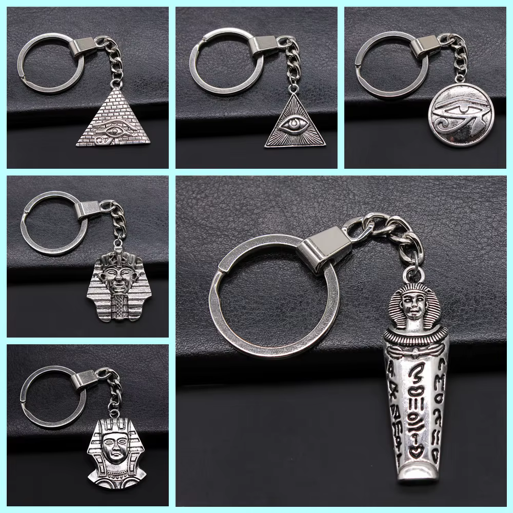 Porte-clés vintage en alliage métallique