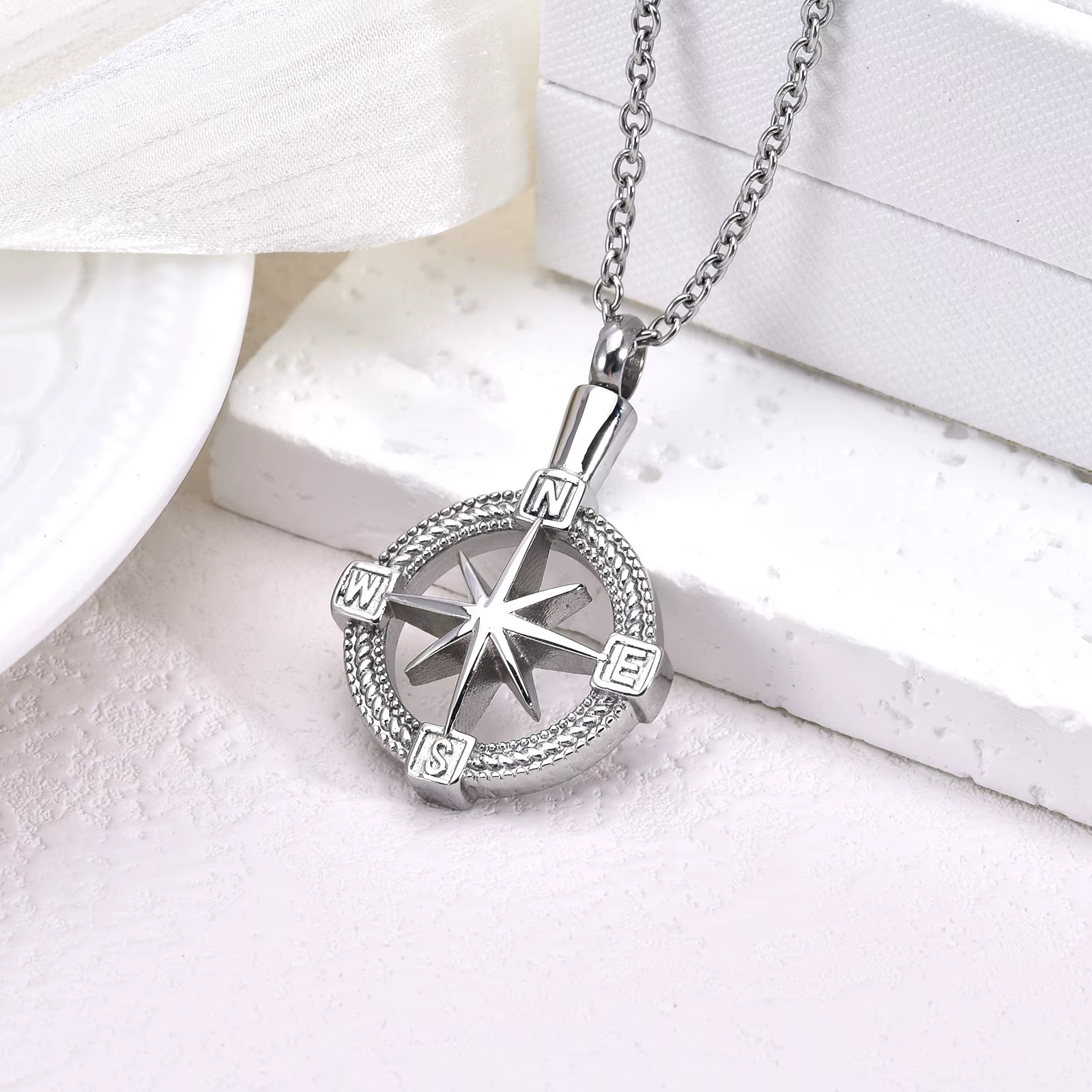 Collier d'urne de crémation pour les cendres humaines, bijoux commémoratifs en acier inoxydable, Keepplex