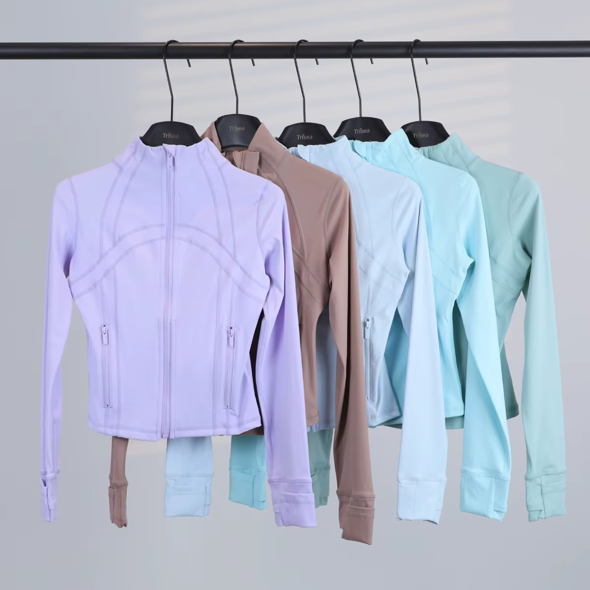 Veste à col court à manches longues pour femme