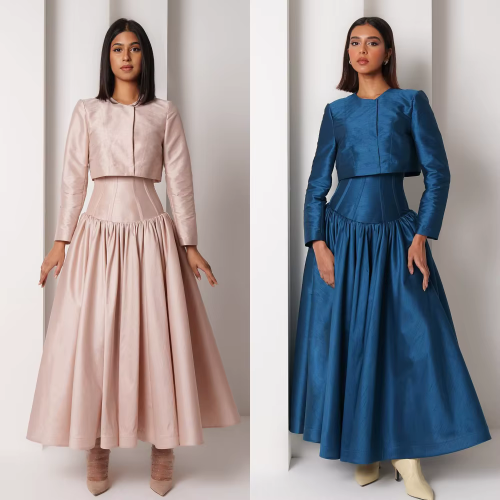 Jiayigongs-Robe de Soirée de Mariage Drapée Personnalisée