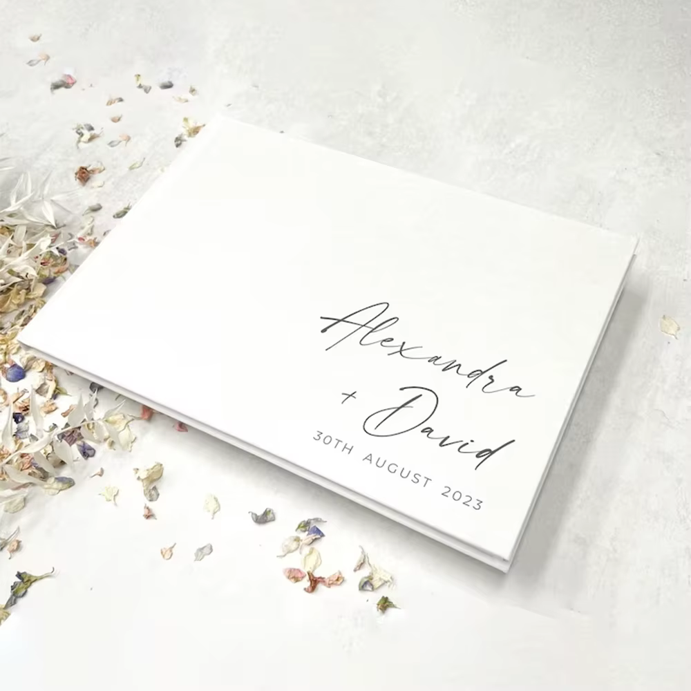 Livre d'or de mariage personnalisé