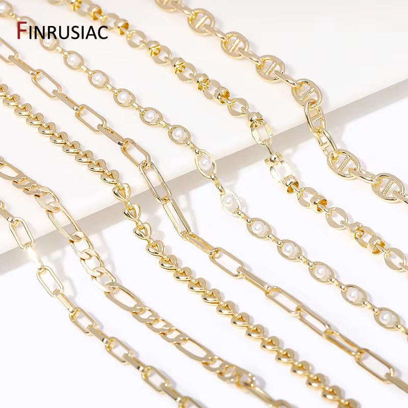 Chaînes plaquées or 14 carats pour la fabrication de bijoux