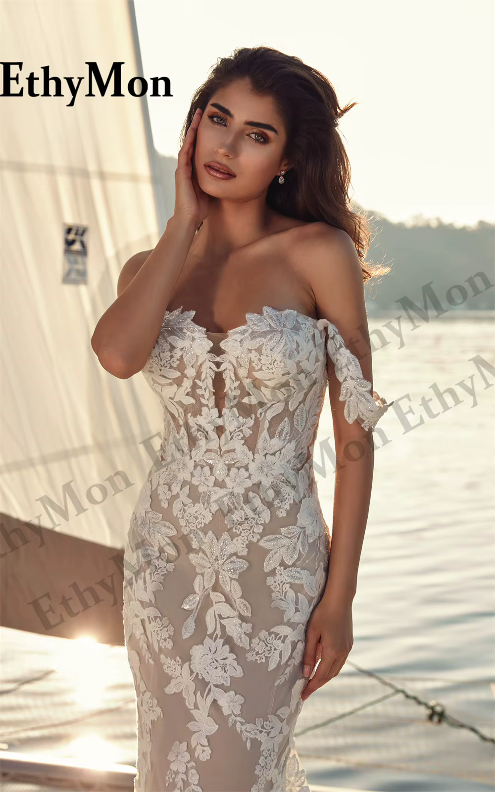 Ethymon moderne chérie Robe De mariée