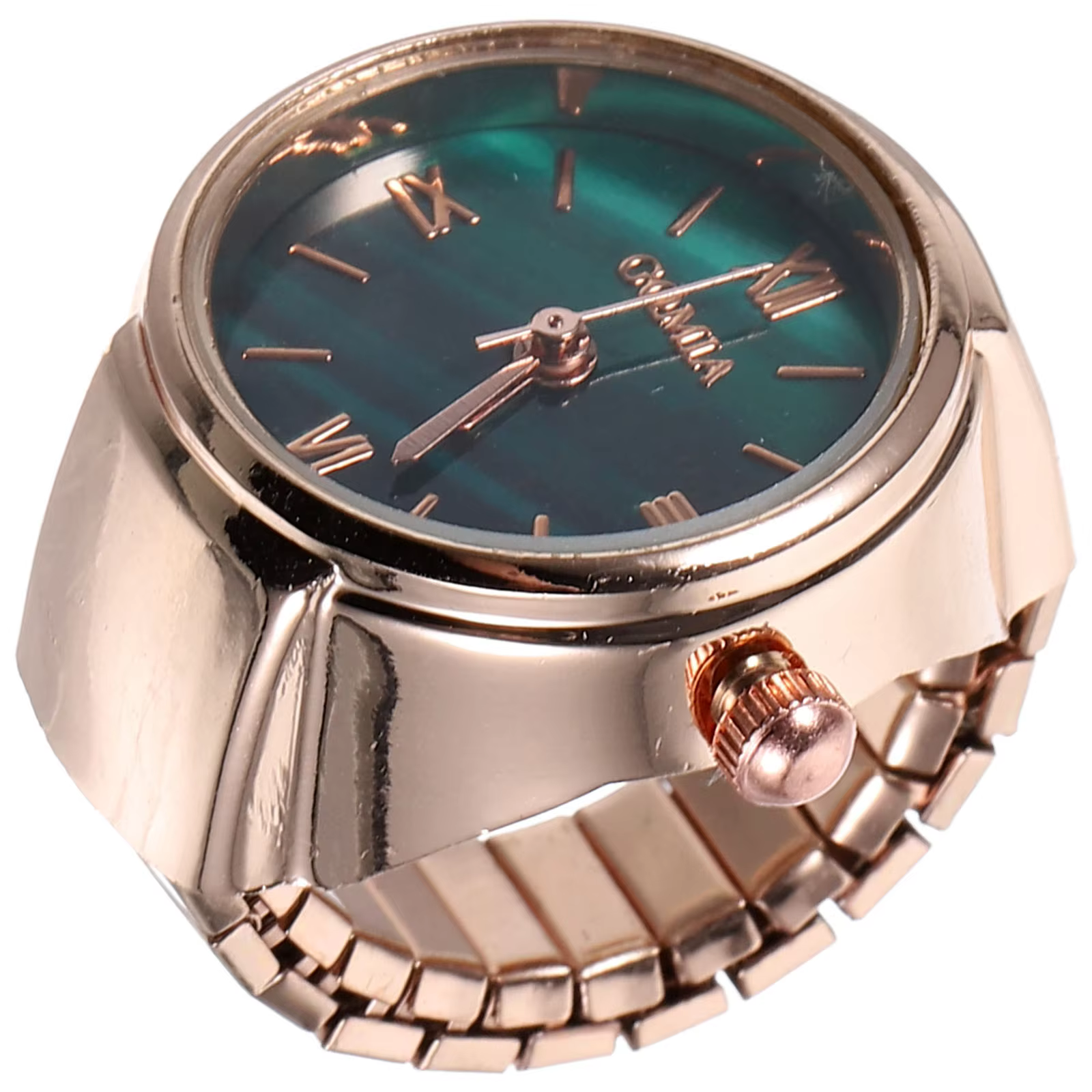 Mini montre verte en alliage de Zinc