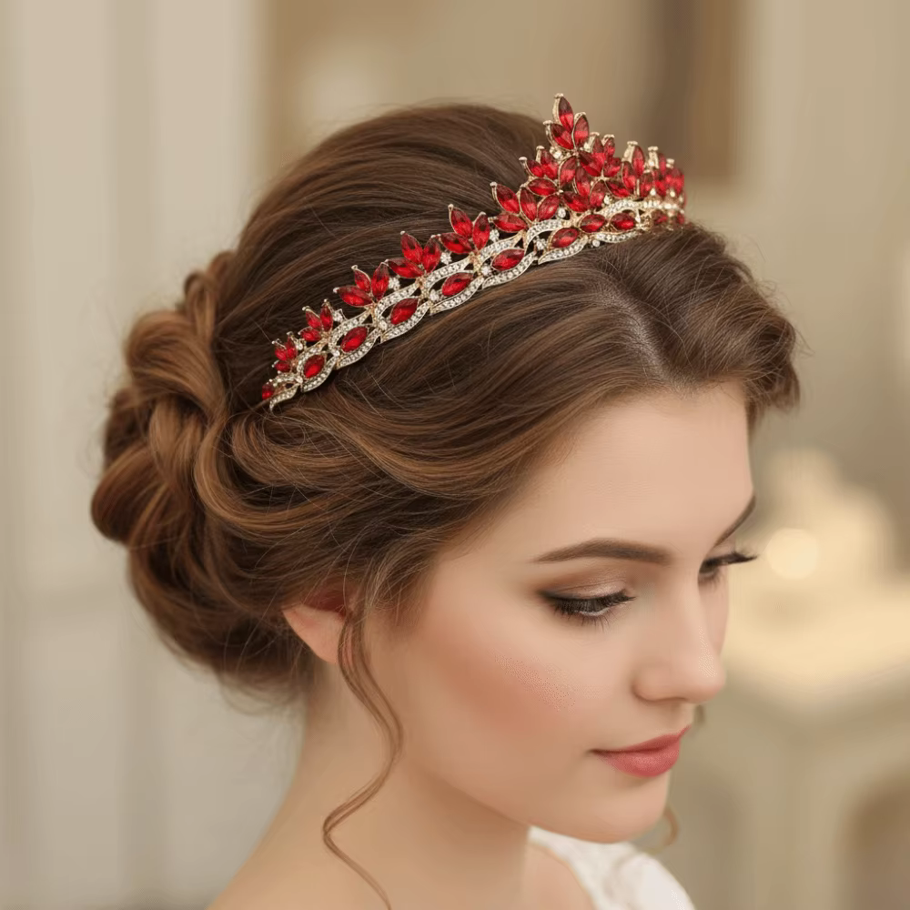 Couronne de cristal baroque étincelante
