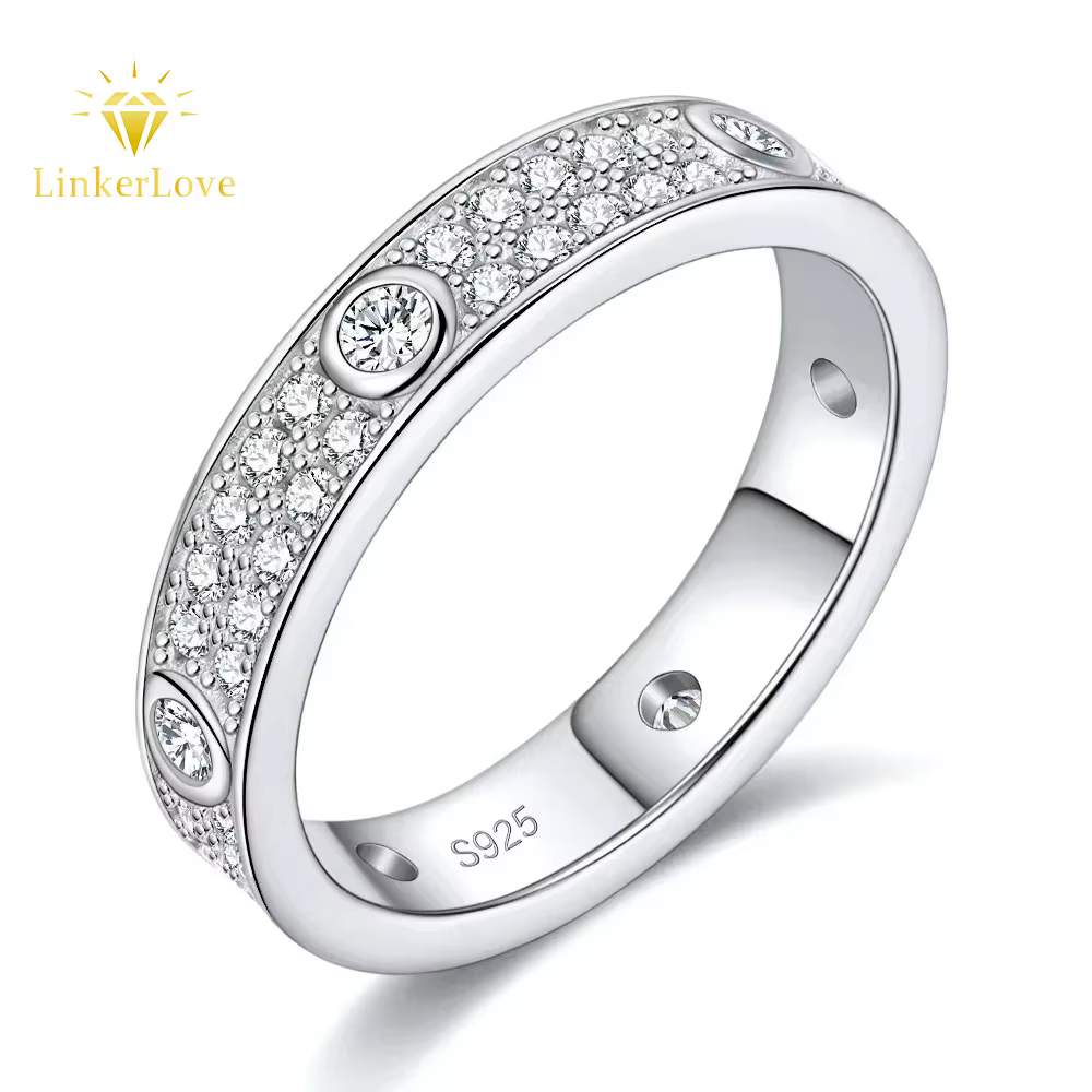 Bague de Mariage en Argent Sterling 2025 pour Femme