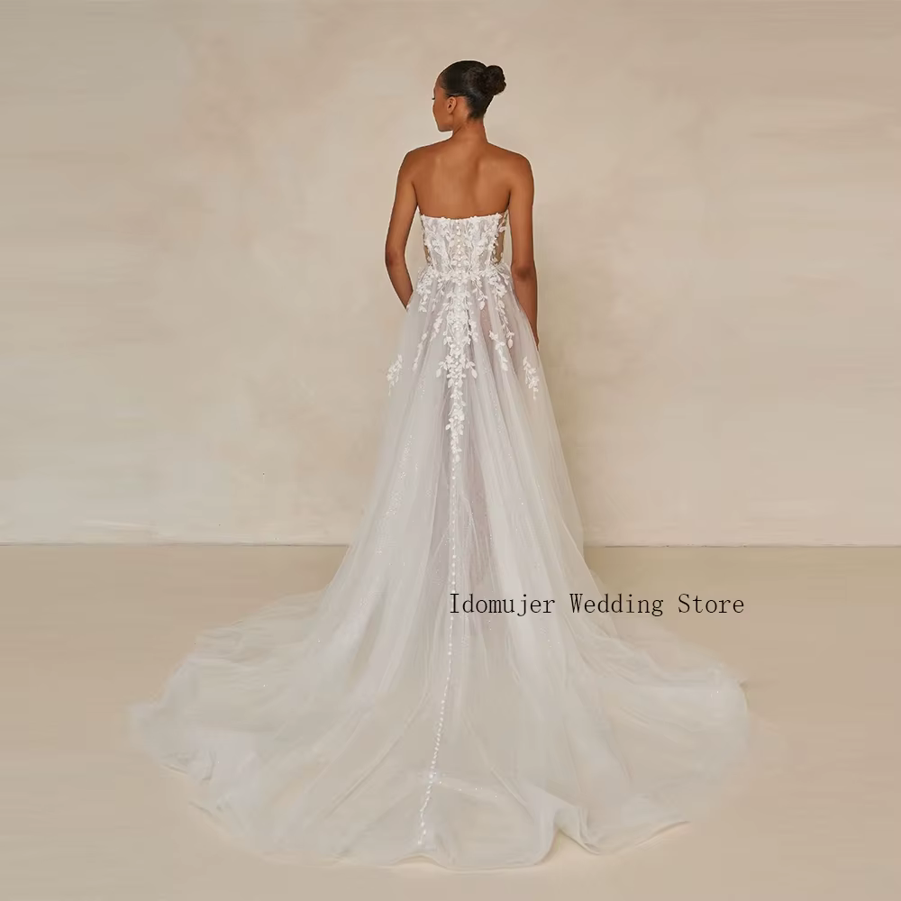Robe de mariée sexy sans bretelles