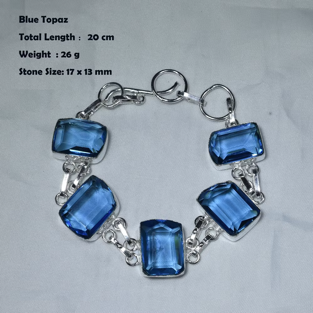 Bracelet en labradorite véritable