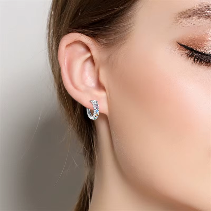 Boucles d'oreilles en argent Sterling 925 pour femmes