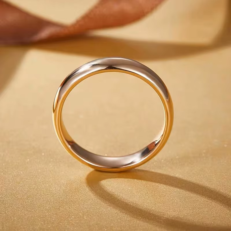 Bague ronde en or 18 carats