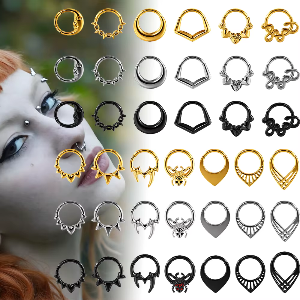 Bijoux de Septum en acier inoxydable