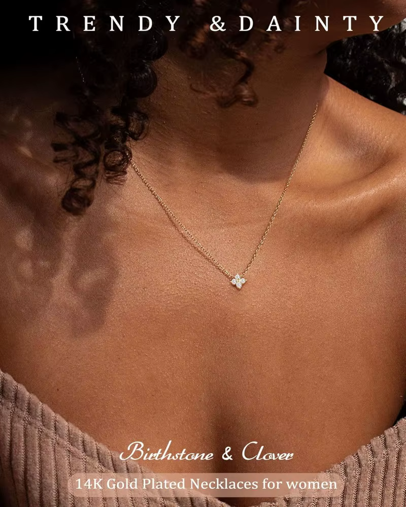 Colliers pendentifs délicats en or plaqué 14 carats