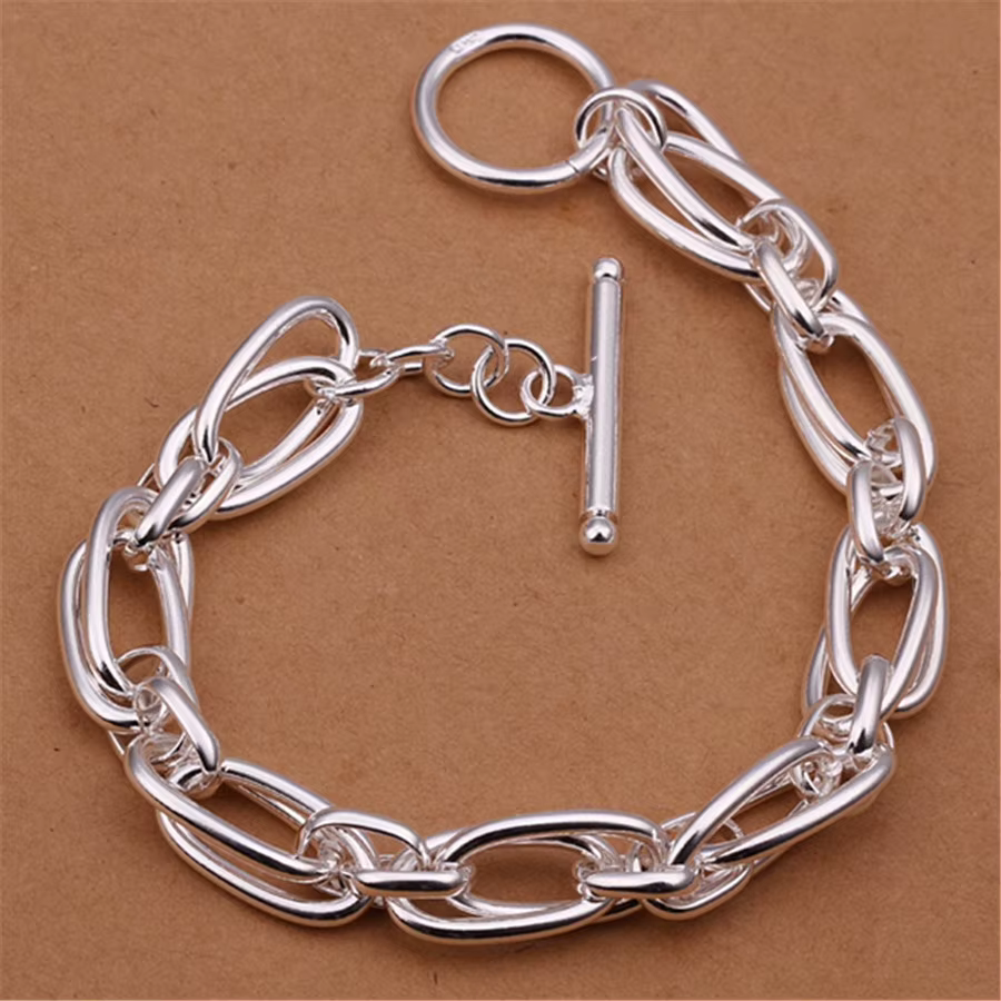 Bracelets en argent Sterling 925 pour hommes et femmes