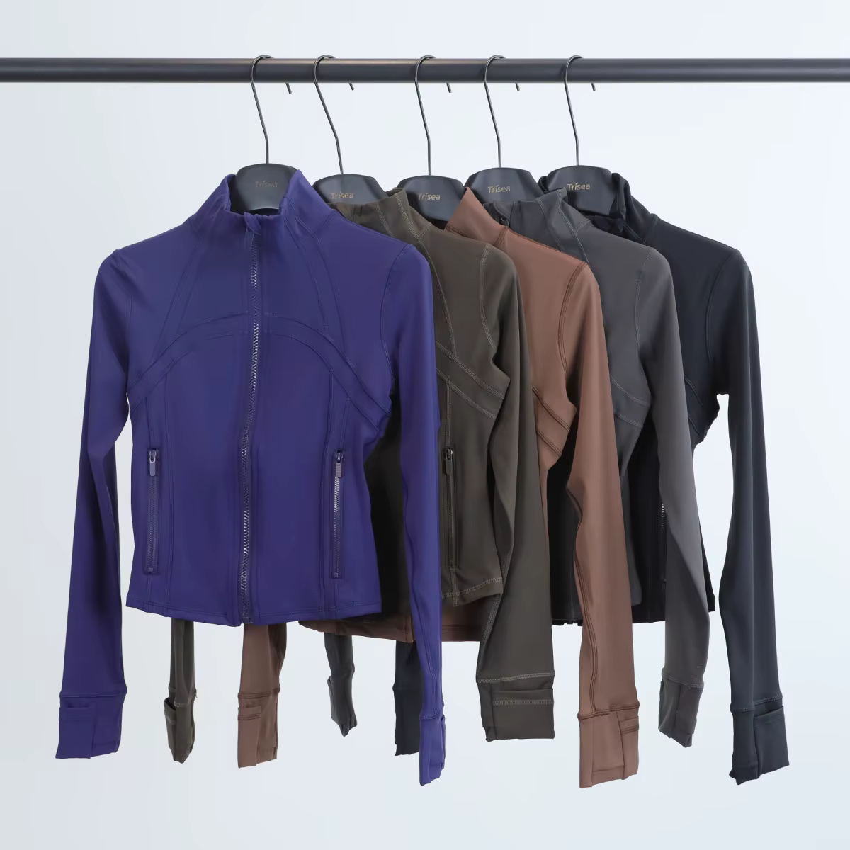 Veste à col court à manches longues pour femme