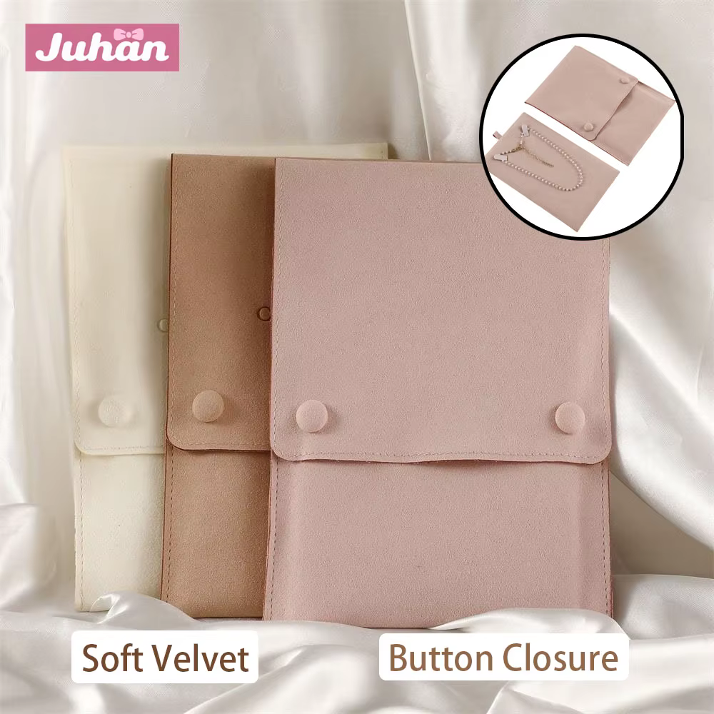 Pochette de rangement de bijoux en velours